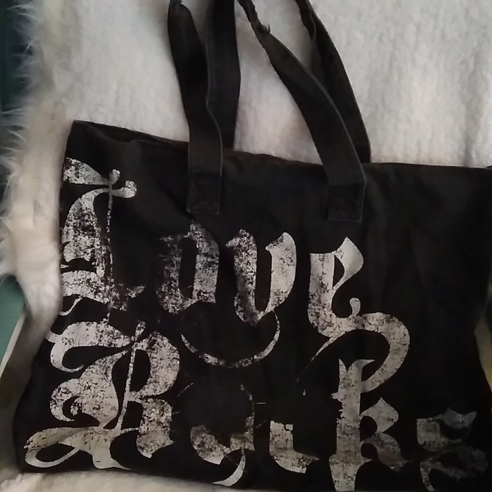 ISO Black and White Victoria's Secret Love Rocks tote.